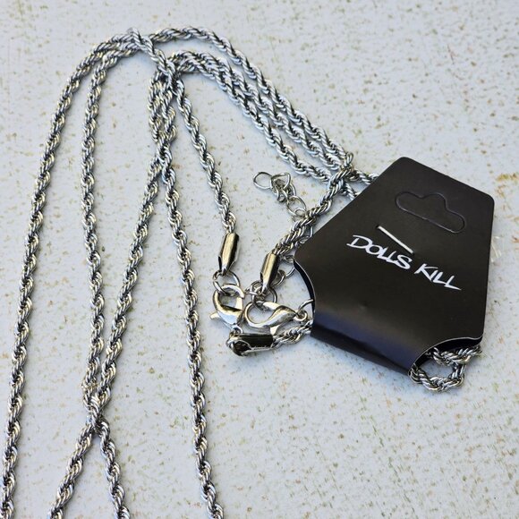 PTLHZ ✦ Sun & Cloud Charms Necklace Set ✦ Silver Rope Chains Celestial NWT - Picture 8 of 9